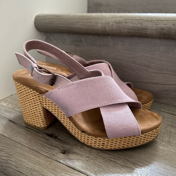 Toms IBIZA Platform Sandals
Slingback Woven size 8.5 - Picture 1 of 5
